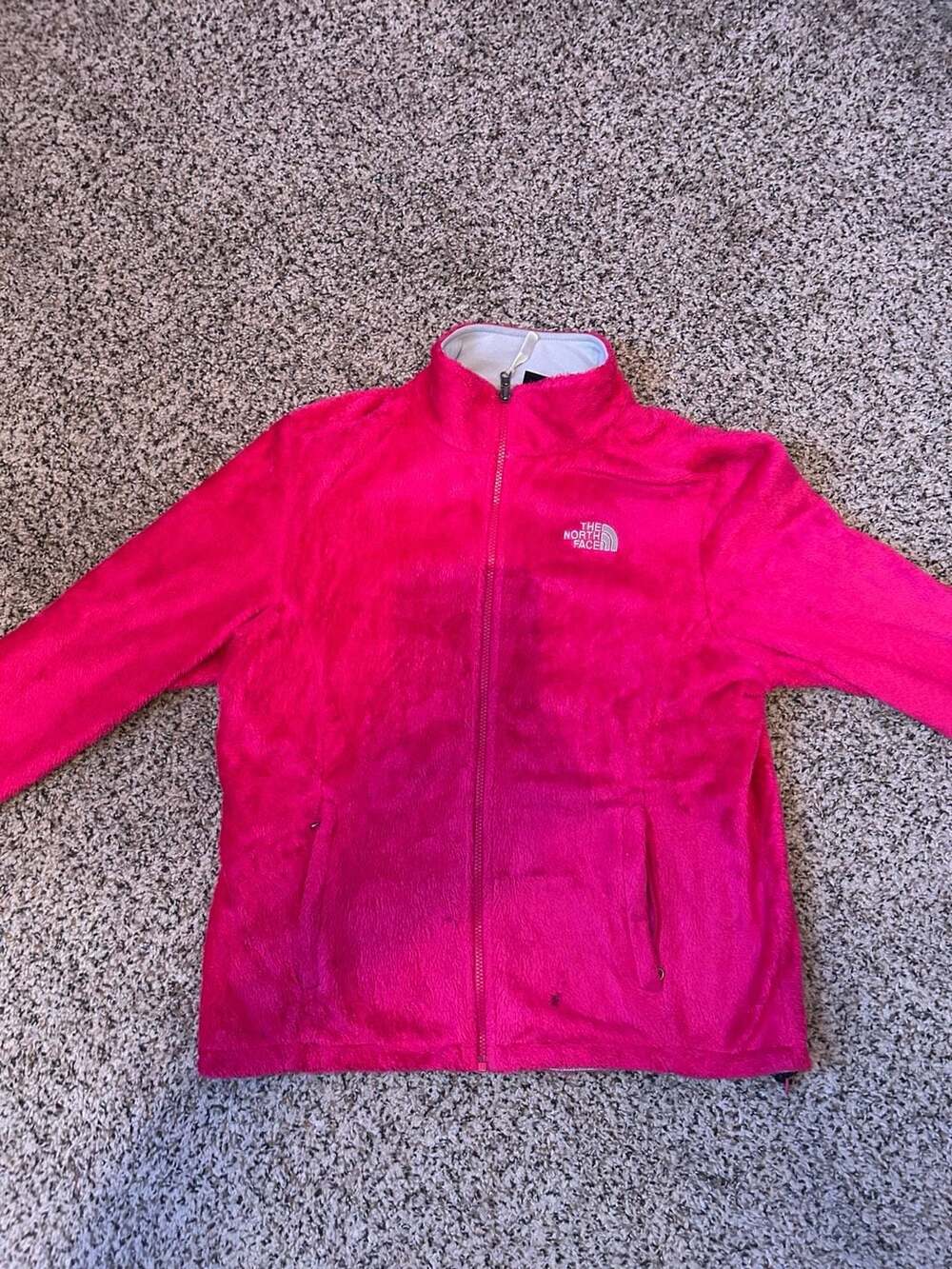 The North Face Women's Osito Fuzzy Fleece Full Zip Jacket Pink